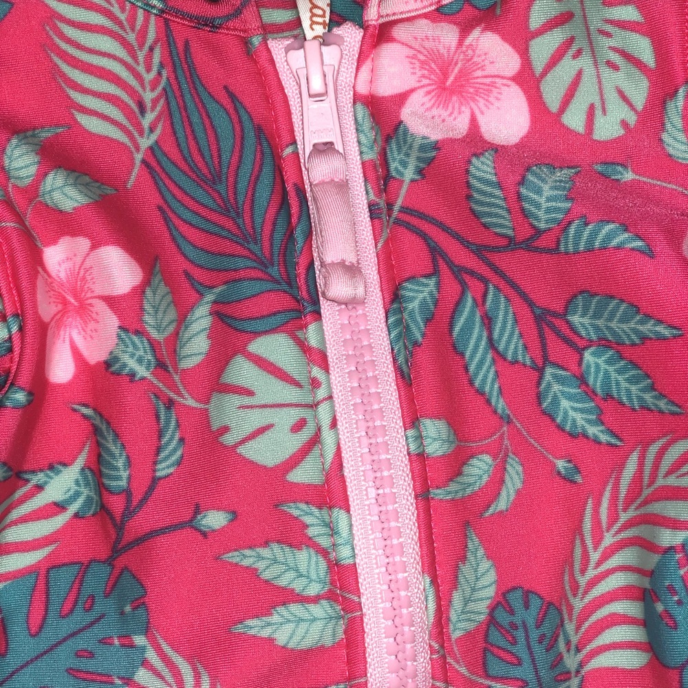 Short sleeve Hawaiian One piece swimsuit 🌸 - Picture 4 of 4
